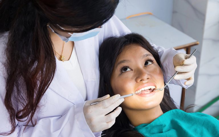 new patient at the dentist office